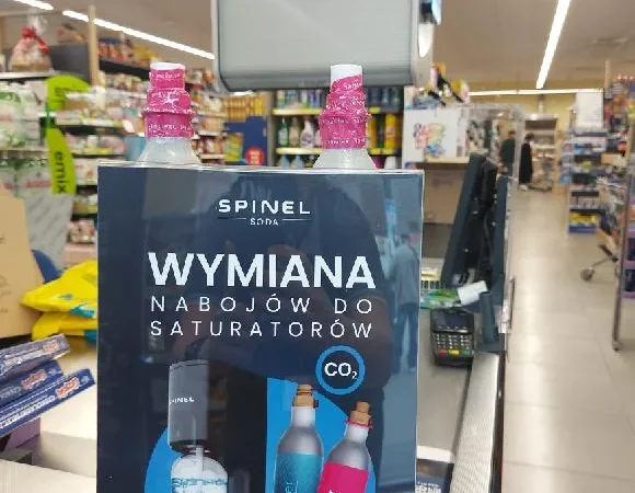 Wnętrze punktu wymiany nabojów CO2 Lewiatan Sudół, Sudół 216B, Ostrowiec Świętokrzyski