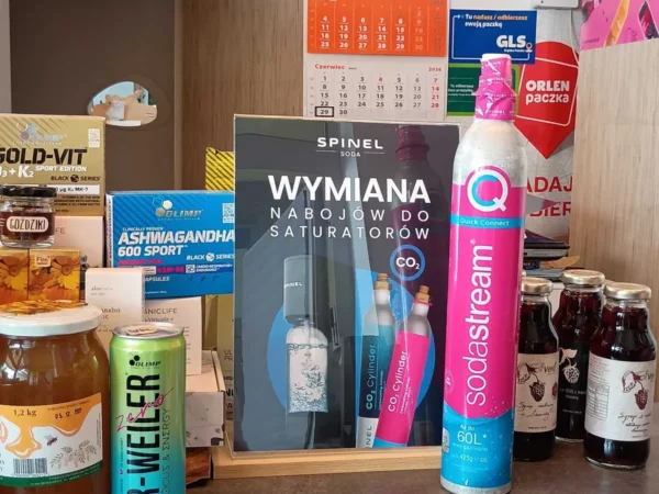 Naboje CO2 Spinel Soda dostępne w punkcie Qintesencja paczkopunkt, Ul. Przyzby 1, Kraków