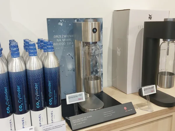 Wnętrze punktu wymiany nabojów CO2 Sklep Tefal Lublin, Aleja Spółdzielczości Pracy 34, Lublin