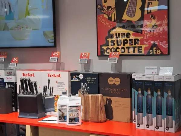 Wnętrze punktu wymiany nabojów CO2 Sklep Tefal Tychy, Towarowa 2c, Tychy