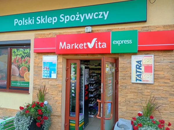 Wejście do punktu wymiany nabojów CO2 Słoneczko Nosówka 170 przy Nosówka 137, Nosówka