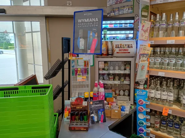 Naboje CO2 Spinel Soda dostępne w punkcie Delikatesy Centrum Błażowa, ul. Armii Krajowej 22, Błażowa