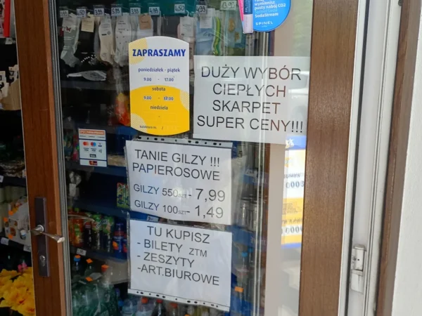 Wejście do punktu wymiany nabojów CO2 Chemia kosmetyki przy Wroclawska 11, Bytom