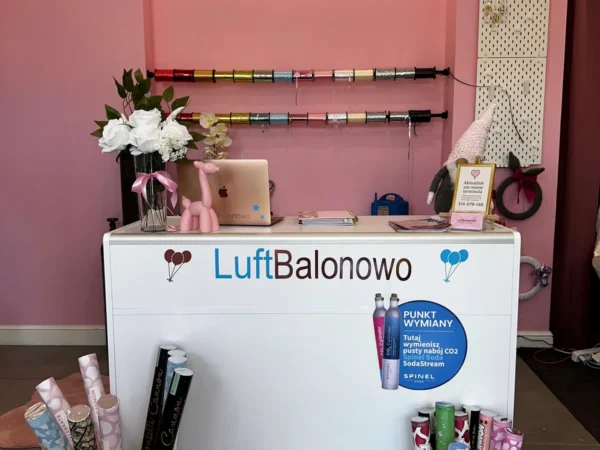 Wnętrze punktu wymiany nabojów CO2 LuftBalonowo Sandra Krzysteczko, ul. Pszczyńska 16, Mikołów