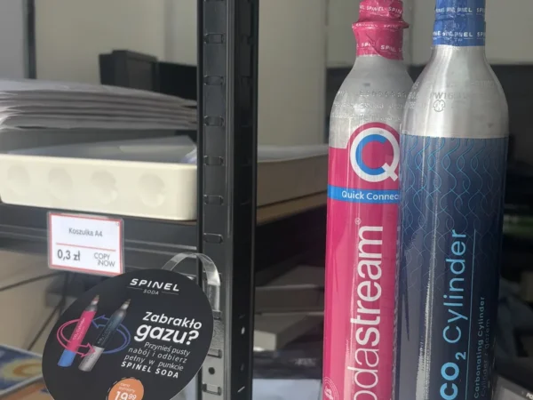 Naboje CO2 Spinel Soda dostępne w punkcie Bluecopy, Leonida Teligi 24/LU15, Kraków