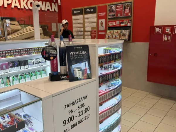 Naboje CO2 Spinel Soda dostępne w punkcie VapeManiacy Gdańsk Łódzka Kaufland, Łódzka 16, Gdańsk