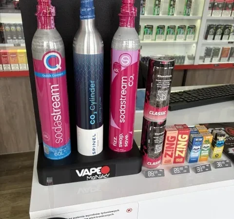 Naboje CO2 Spinel Soda dostępne w punkcie VapeManiacy Gdynia Unruga Kaufland, adm. J. Unruga 5, Gdynia