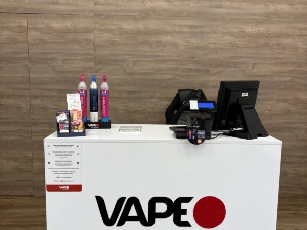 Wnętrze punktu wymiany nabojów CO2 VapeManiacy Kalisz Kaufland, ul. Batalionu Parasol 8, Kalisz
