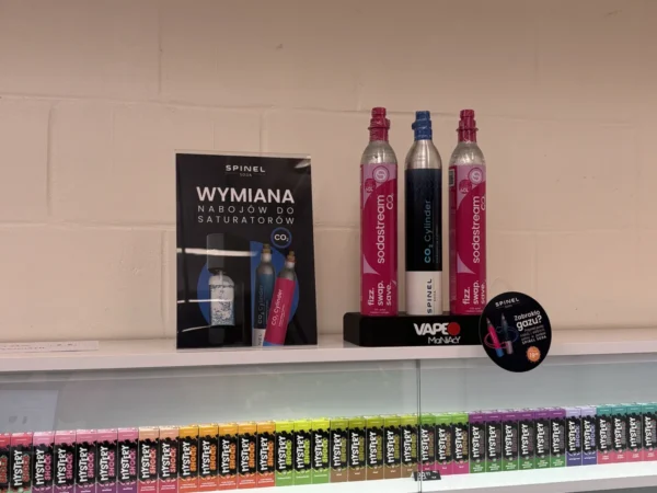Naboje CO2 Spinel Soda dostępne w punkcie VapeManiacy Krapkowice Kaufland, Księdza Koziołka 46, Krapkowice