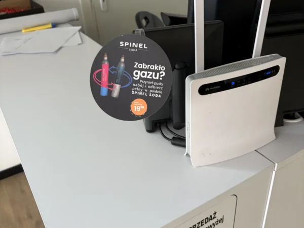 Wnętrze punktu wymiany nabojów CO2 VapeManiacy Nowy Sącz 2 Sandecja, Węgierska 170, Nowy Sącz