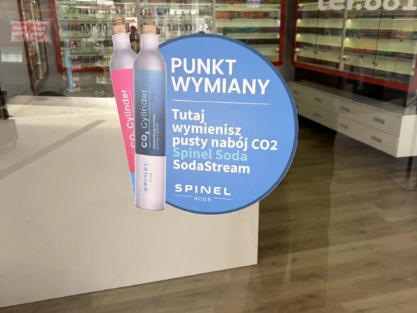 Wejście do punktu wymiany nabojów CO2 VapeManiacy Nowy Sącz 2 Sandecja przy Węgierska 170, Nowy Sącz