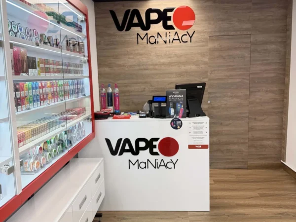 Wejście do punktu wymiany nabojów CO2 VapeManiacy Poznań przy Skotarska 104, Poznań