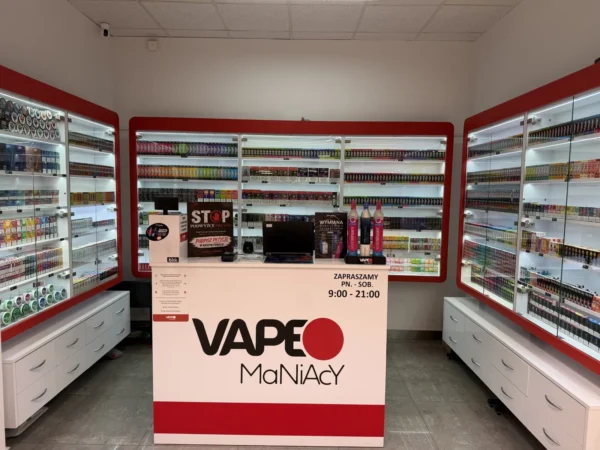Wejście do punktu wymiany nabojów CO2 VapeManiacy Rawicz Kaufland przy Armii Krajowej 2, Rawicz