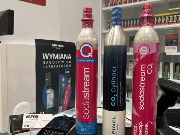 Naboje CO2 Spinel Soda dostępne w punkcie VapeManiacy Sandomierz Kaufland, Chwałki 46, Sandomierz