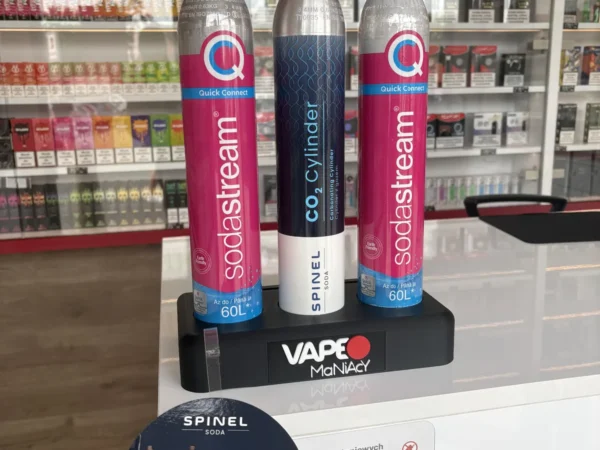Naboje CO2 Spinel Soda dostępne w punkcie VapeManiacy Szczytno Kaufland, Bolesława Chrobrego 5, Szczytno