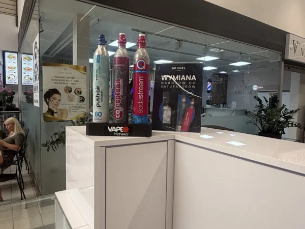 Naboje CO2 Spinel Soda dostępne w punkcie VapeManiacy Warszawa Leclerc, Jutrzenki 156, Warszawa