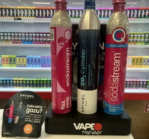 Naboje CO2 Spinel Soda dostępne w punkcie VapeManiacy Zduńska Wola Kaufland, Opiesińska 6, Zduńska Wola