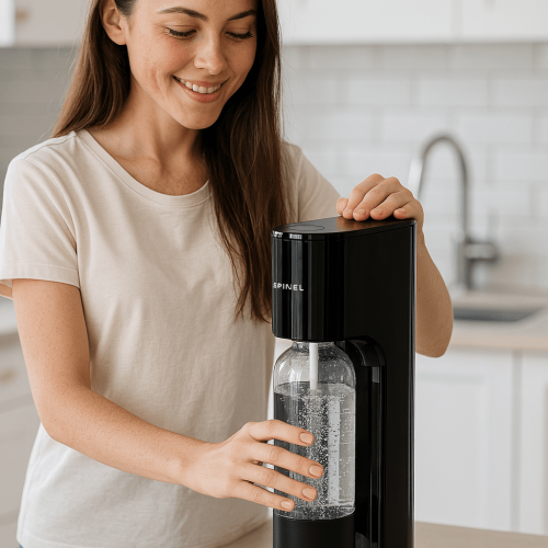 KOBIETA_KORZYSTA_Z_SATURATORA_SPINEL_SODA_BUBBLEON