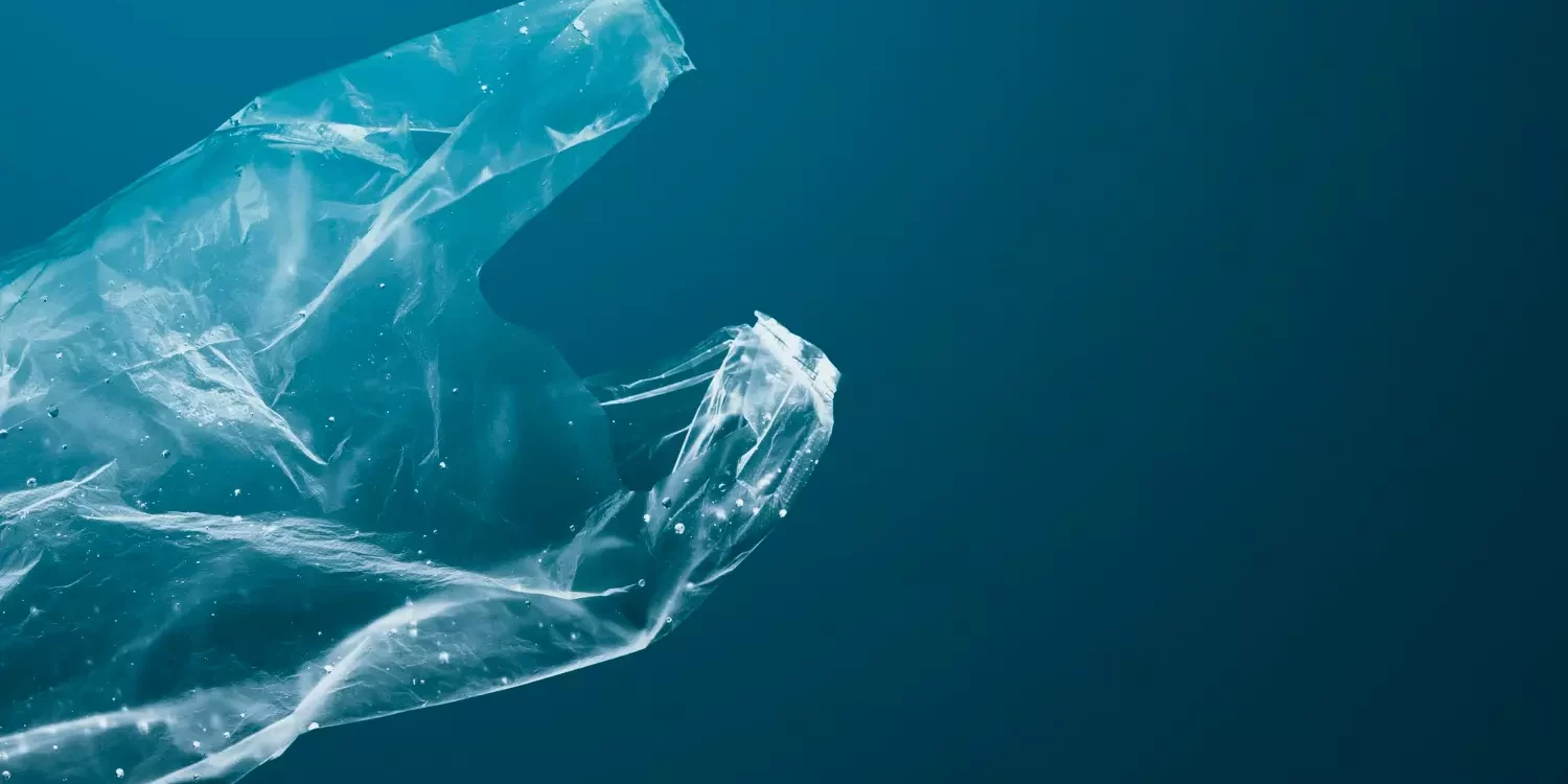 woda reklamówka plastik ocean niebieskie zanieczyszczenie ekologia